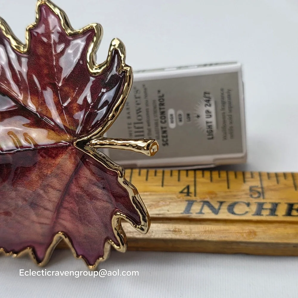 White Barn Wallflowers Scent Control Plug In Enameled Maple Leaf Fall